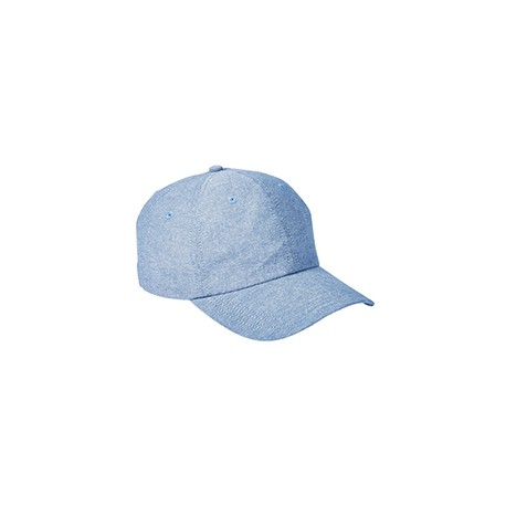 BA614 Big Accessories BA614 Summer Prep Cap BLUE CHAMBRAY