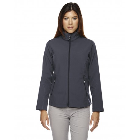 78184 Core 365 78184 Ladies' Cruise Two-Layer Fleece Bonded Soft Shell Jacket CARBON 456