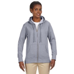 econscious EC4580 Ladies' Organic/Recycled Heathered Fleece Full-Zip Hooded Sweatshirt