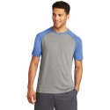 ST400 Sport-Tek True Royal Heather/ Light Grey Heather