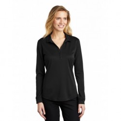 Port Authority L540LS Ladies Silk Touch Performance Long Sleeve Polo