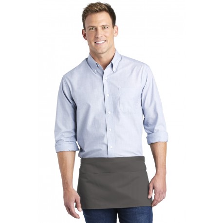 A602 Port Authority A602 Three-Pocket Waist Apron CHARCOAL