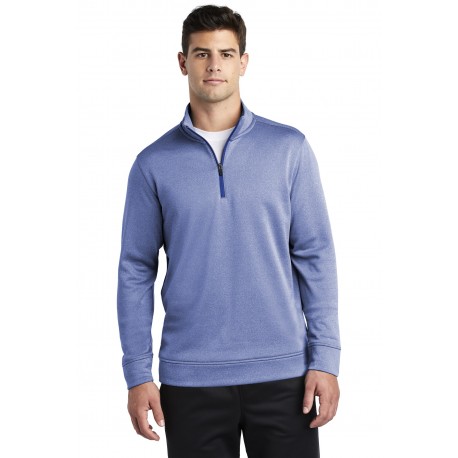 ST263 Sport-Tek ST263 PosiCharge Sport-Wick Heather Fleece 1/4-Zip Pullover True Royal Heather