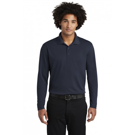ST640LS Sport-Tek ST640LS PosiCharge RacerMesh Long Sleeve Polo TRUE NAVY