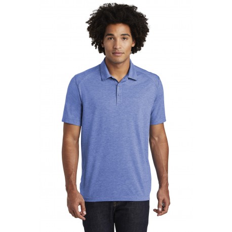 ST405 Sport-Tek ST405 PosiCharge Tri-Blend Wicking Polo True Royal Heather
