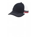 C113 Port Authority Rich Navy/ Flame Red/ White