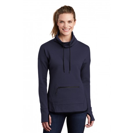 LST280 Sport-Tek LST280 Ladies Triumph Cowl Neck Pullover NAVY