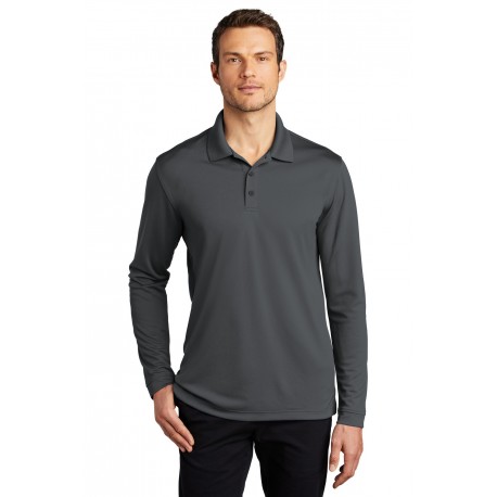 K110LS Port Authority K110LS Dry Zone UV Micro-Mesh Long Sleeve Polo GRAPHITE