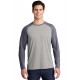 ST400LS Sport-Tek True Navy Heather/ Light Grey Heather