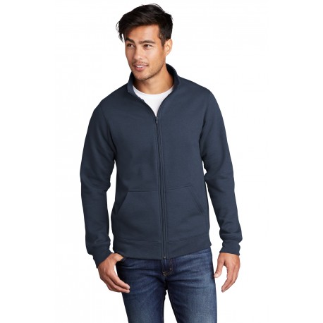 PC78FZ Port & Company PC78FZ Core Fleece Cadet Full-Zip Sweatshirt NAVY