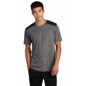 ST410 Sport-Tek Black/ Dark Grey Heather