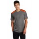 ST410 Sport-Tek Deep Orange/ Dark Grey Heather