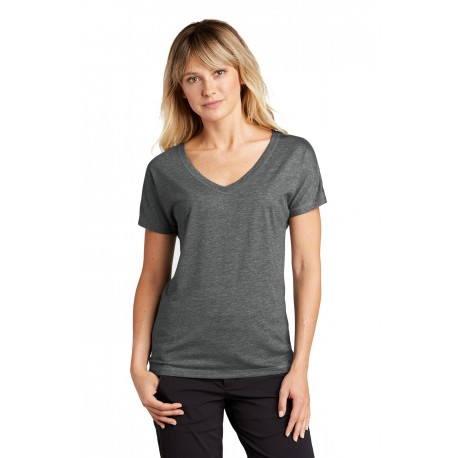 LST401 Sport-Tek LST401 Ladies PosiCharge Tri-Blend Wicking Dolman Tee Dark Grey Heather