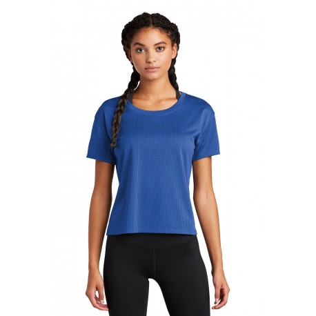 LST411 Sport-Tek LST411 Ladies PosiCharge Draft Crop Tee TRUE ROYAL
