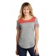 LST403 Sport-Tek True Red Heather/ Light Grey Heather