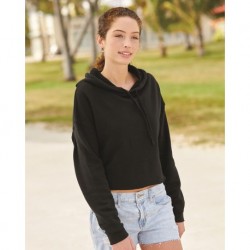 Independent Trading Co. AFX64CRP  Women's Lightweight Cropped Hooded Sweatshirt