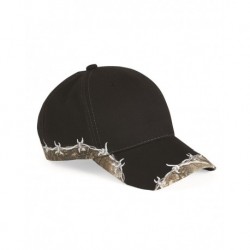 Outdoor Cap BRB605 Camo with Barbed Wire Cap