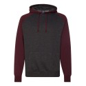 IND40RP Independent Trading Co. Charcoal Heather/ Burgundy Heather