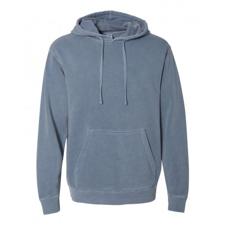 PRM4500 Independent Trading Co. PRM4500 Unisex Midweight Pigment-Dyed Hooded Sweatshirt Pigment Slate Blue