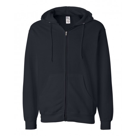 SS4500Z Independent Trading Co. SS4500Z Midweight Full-Zip Hooded Sweatshirt NAVY