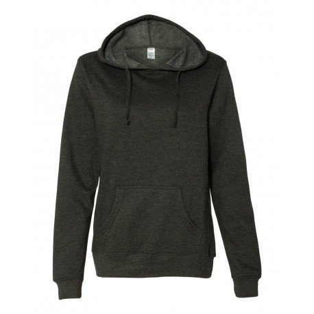 SS650 Independent Trading Co. SS650 Juniors’ Heavenly Fleece Lightweight Hooded Sweatshirt CHARCOAL HEATHER