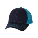 7641 Mega Cap Navy/ Turquoise