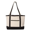Q125800 Q-Tees NATURAL/ BLACK