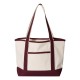 Q125800 Q-Tees Natural/ Maroon