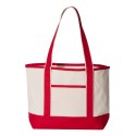 Q125800 Q-Tees NATURAL/ RED