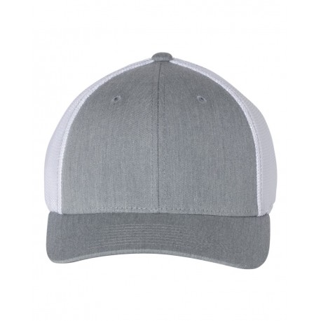 110 Richardson 110 Fitted Trucker with R-Flex Heather Grey/ White