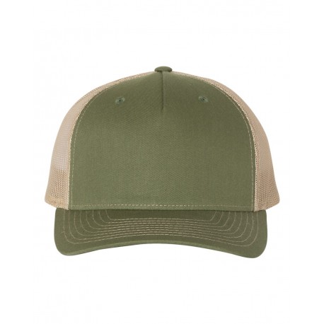 112FP Richardson 112FP Trucker Cap Army Olive Green/ Tan