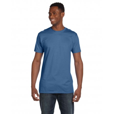 4980 Hanes 4980 Unisex Perfect-T T-Shirt HEATHER BLUE