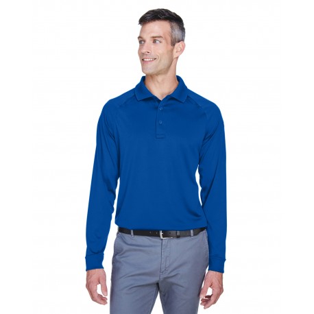 M211L Harriton M211L Men's Advantage Snag Protection Plus Long-Sleeve Tactical Polo TRUE ROYAL