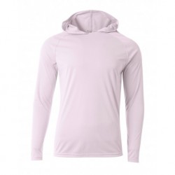 A4 N3409 Men's Cooling Performance Long-Sleeve Hooded T-Shirt