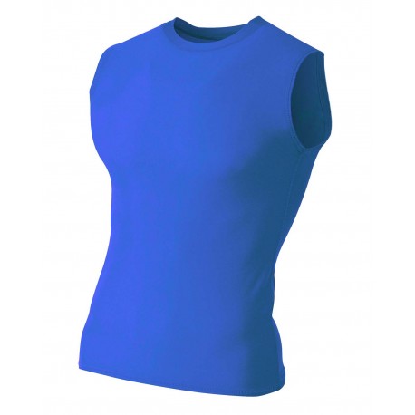 NB2306 A4 NB2306 Youth Sleeveless Compression Muscle T-Shirt ROYAL