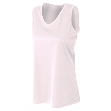 NW2360 A4 NW2360 Ladies' Athletic Tank Top WHITE