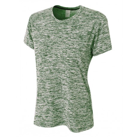 NW3296 A4 NW3296 Ladies' Space Dye Tech T-Shirt FOREST