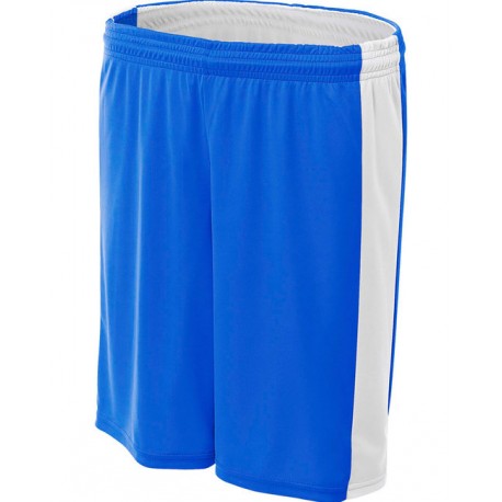 NW5284 A4 NW5284 Ladies' Reversible Moisture Management Shorts ROYAL/ WHITE