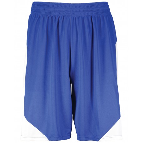 1733 Augusta Sportswear 1733 Adult Step-Back Basketball Shorts ROYAL/ WHITE