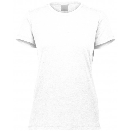 3067 Augusta Sportswear 3067 Ladies' 3.8 Oz., Tri-Blend T-Shirt WHITE
