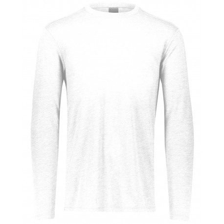 3075 Augusta Sportswear 3075 Adult 3.8 Oz., Tri-Blend Long Sleeve T-Shirt WHITE