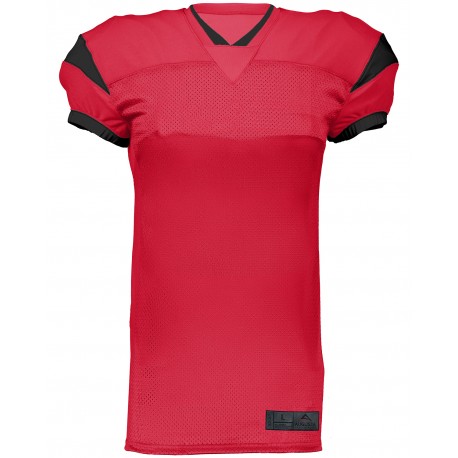9583 Augusta Sportswear 9583 Youth Slant Football Jersey RED/ BLACK