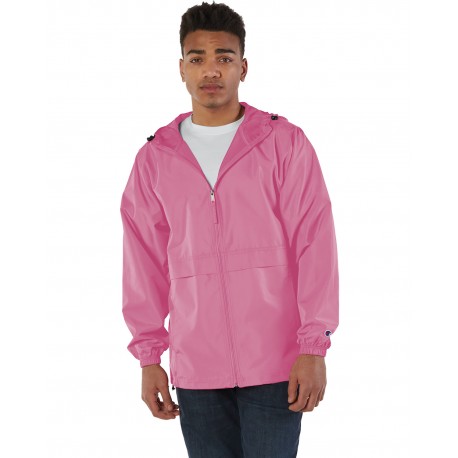 CO125 Champion CO125 Adult Full-Zip Anorak Jacket Pink Candy