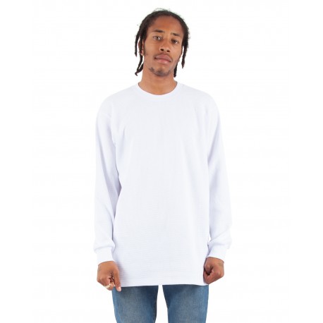 SHTHRM Shaka Wear SHTHRM Adult 8.9 Oz., Thermal T-Shirt WHITE