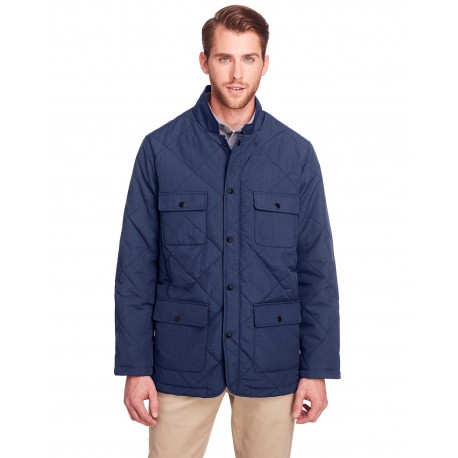 UC708 UltraClub UC708 Men's Dawson Quilted Hacking Jacket NAVY