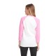 6251 Next Level Apparel Hot Pink/ White