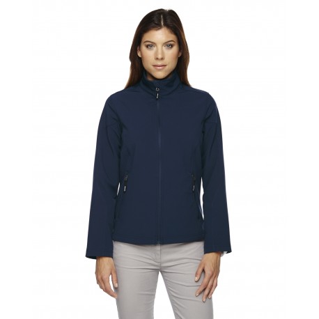 78184 Core 365 78184 Ladies' Cruise Two-Layer Fleece Bonded Soft Shell Jacket CLASSIC NAVY 849