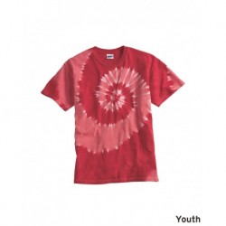 Dyenomite 20B21 Youth Tone-on-Tone Spiral T-Shirt