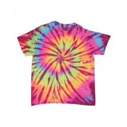 Dyenomite 20BNR Youth Neon Rush Tie-Dyed T-Shirt