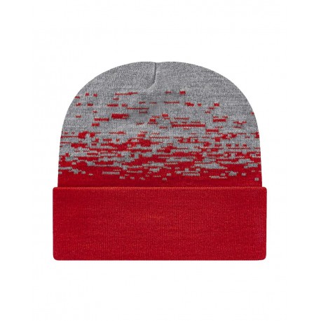 RKS12 CAP AMERICA RKS12 USA-Made Static Cuffed Beanie True Red/ Heather